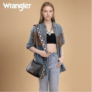 Wrangler Western Aztec Hobo  HandBag With Detachable Strap